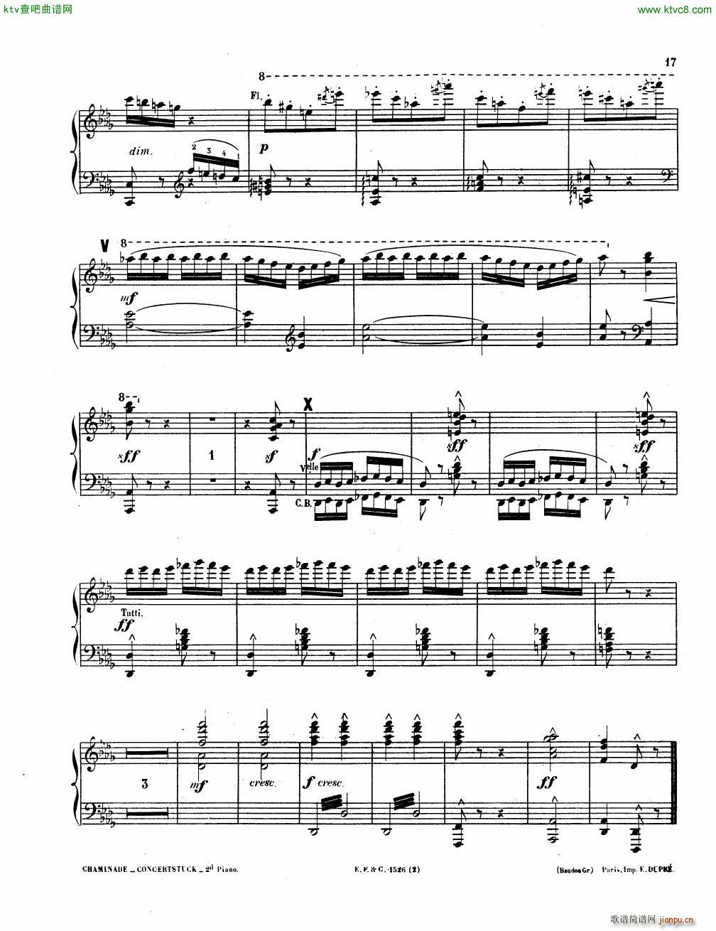 Chaminade Konzerstuck Op 40 reduction(V)45