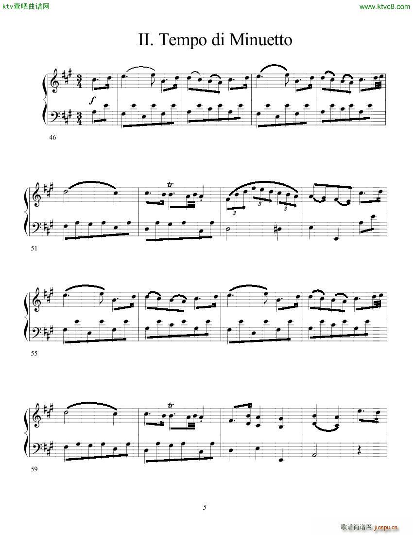 Clementi op 1 No 5 Sonate A major(V)5