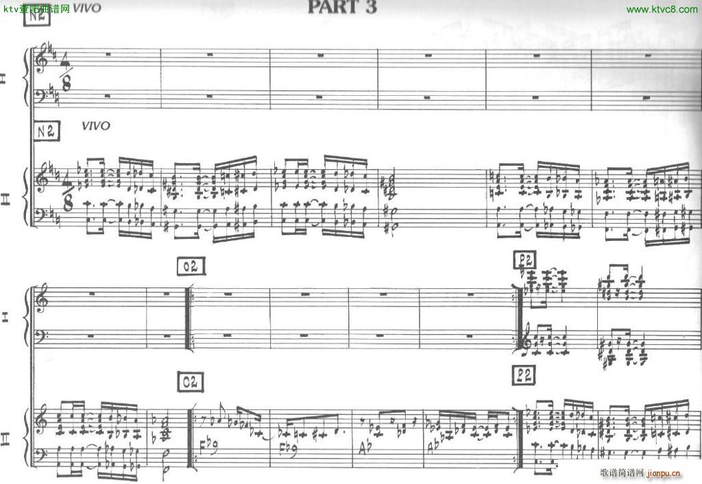 Bolling Sonata for Two Pianist no 2 Part3(V)1