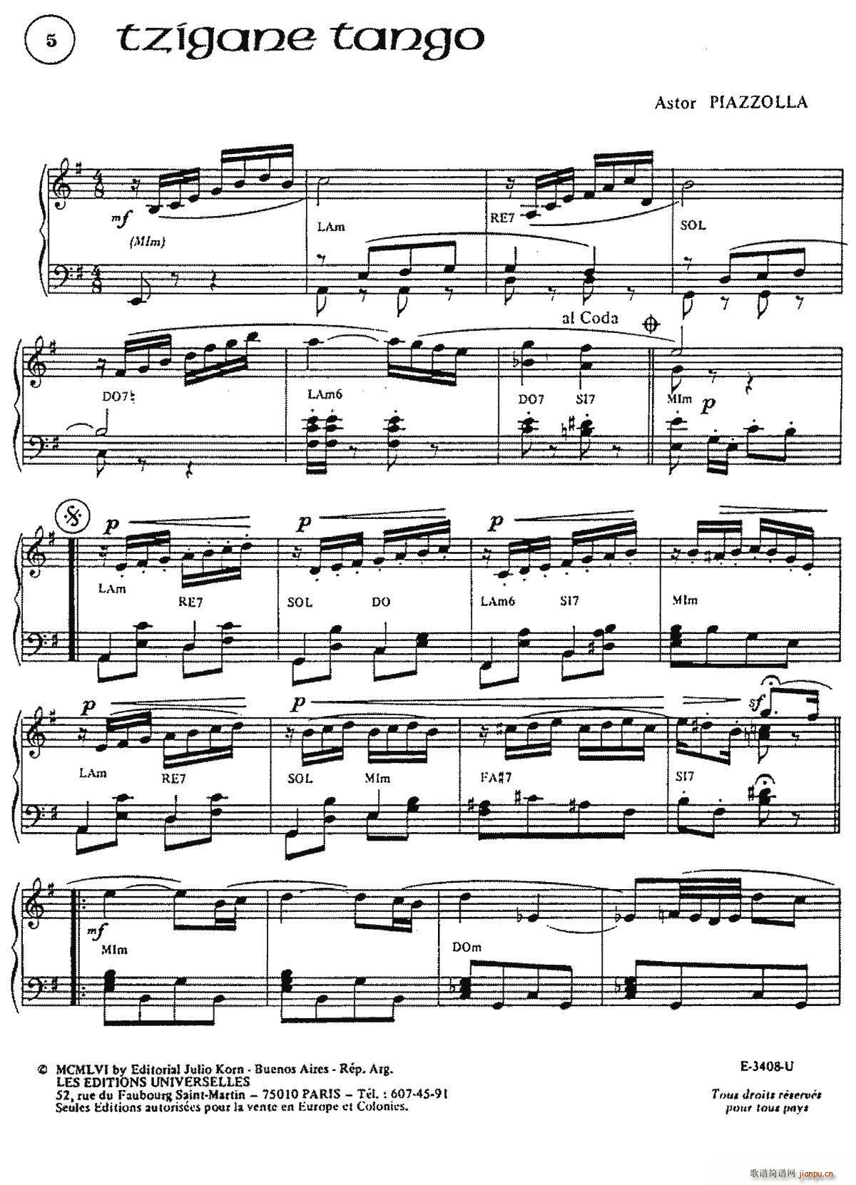 Piazzollaϼ 5 Tzigand Tango ŵ̽(L(fng)V)1