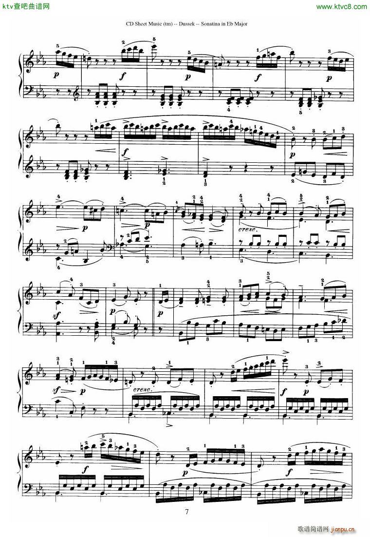Dussek Sonatina in G Major(V)36