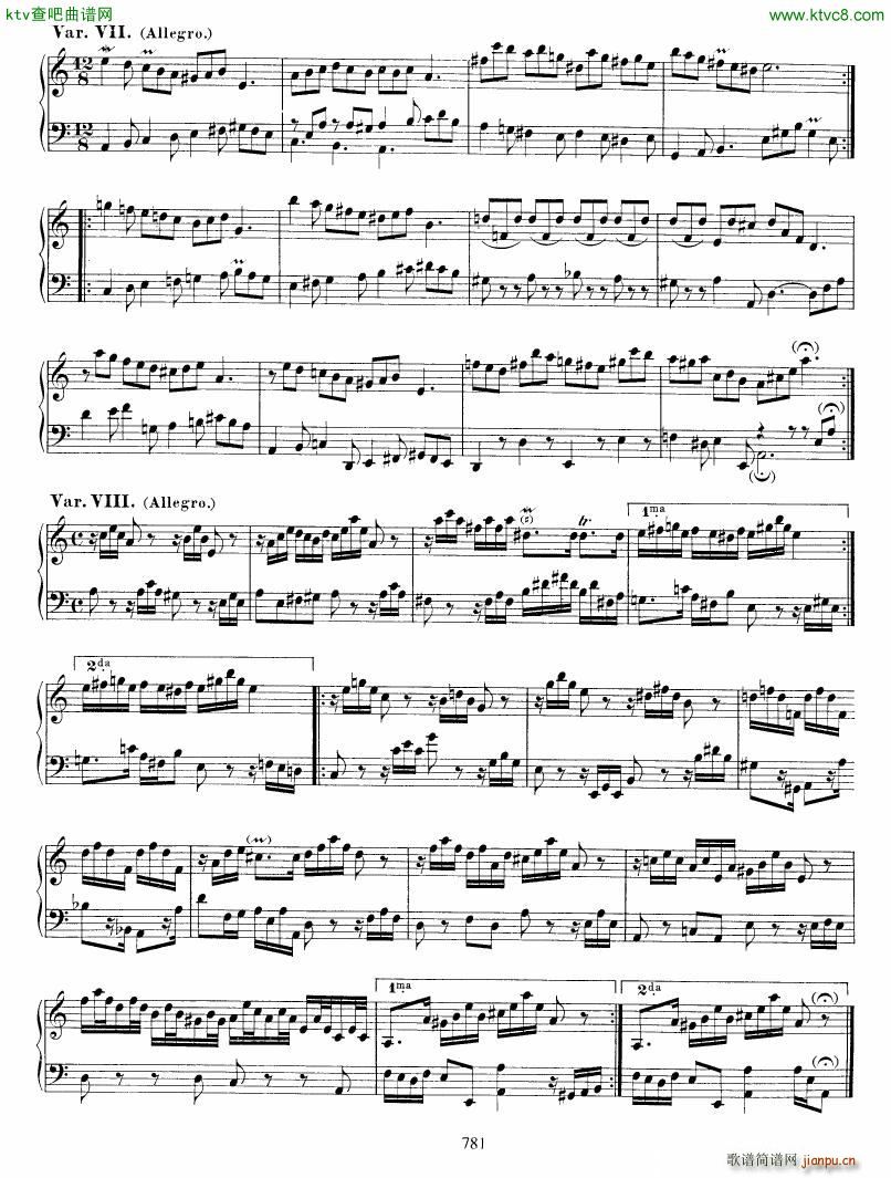 Bach JS BWV 989 Aria Variata(V)5