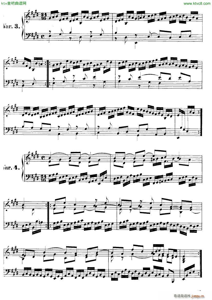 Handel Suite in E major G145 148(V)5