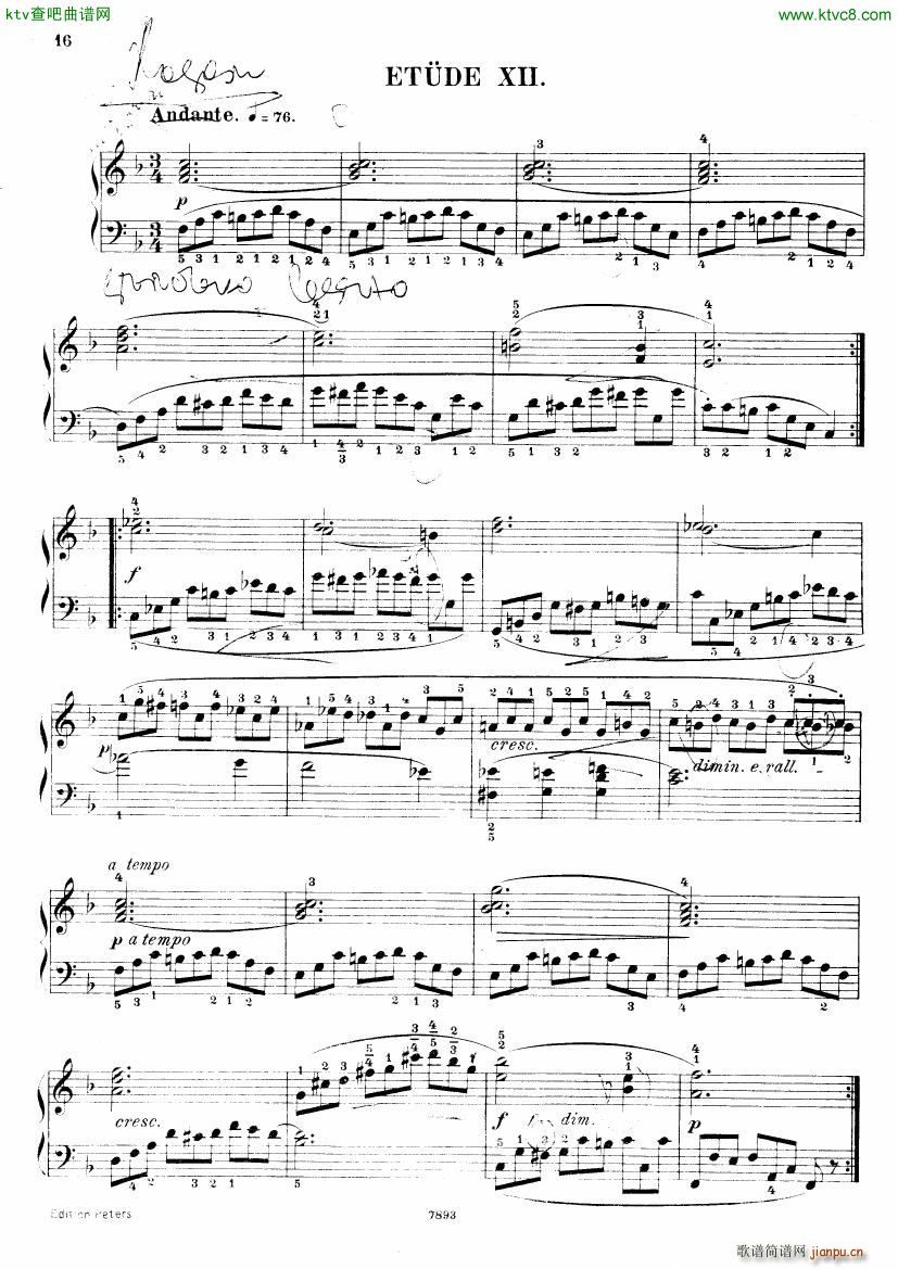 Henri Bertini 1798 1876 25 Easy Etudes Op 100(V)17