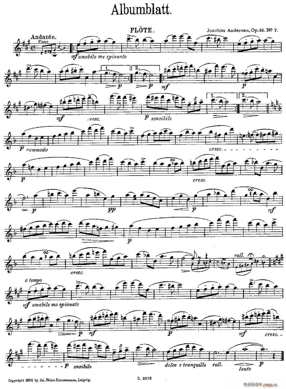 Albumblatt Op 55 No 7(ѺV)1