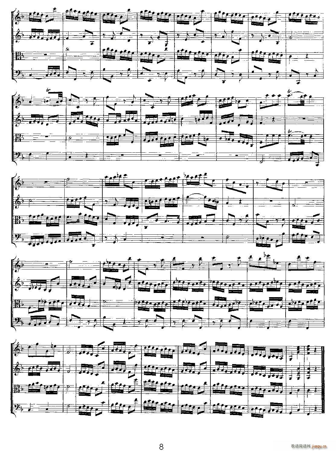 Quartet No 8 in F Major K 168 F{ڰҘ(l )(V)8