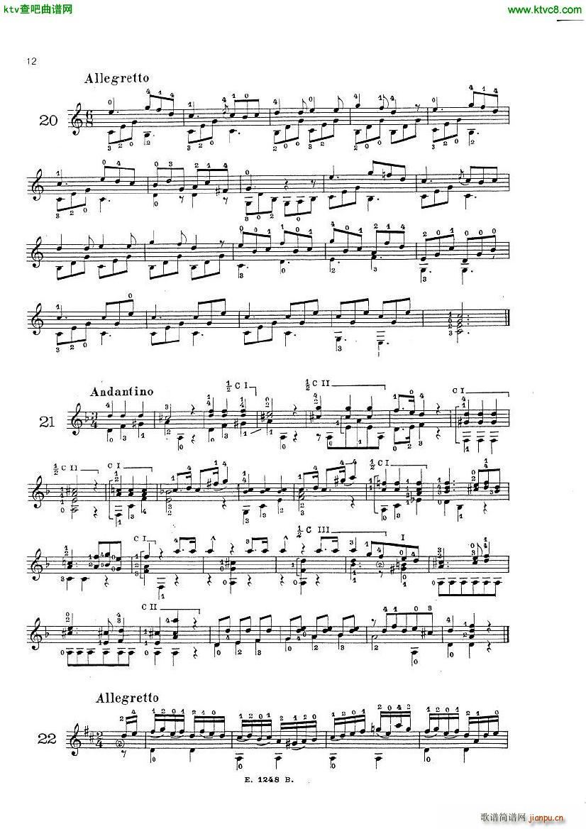 Mauro Giuliani Le Papillon op 50(V)10
