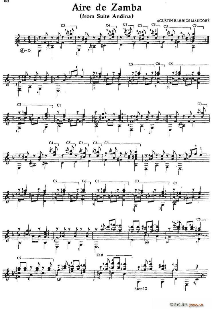 Aire de Zamba ŵ伪(V)1