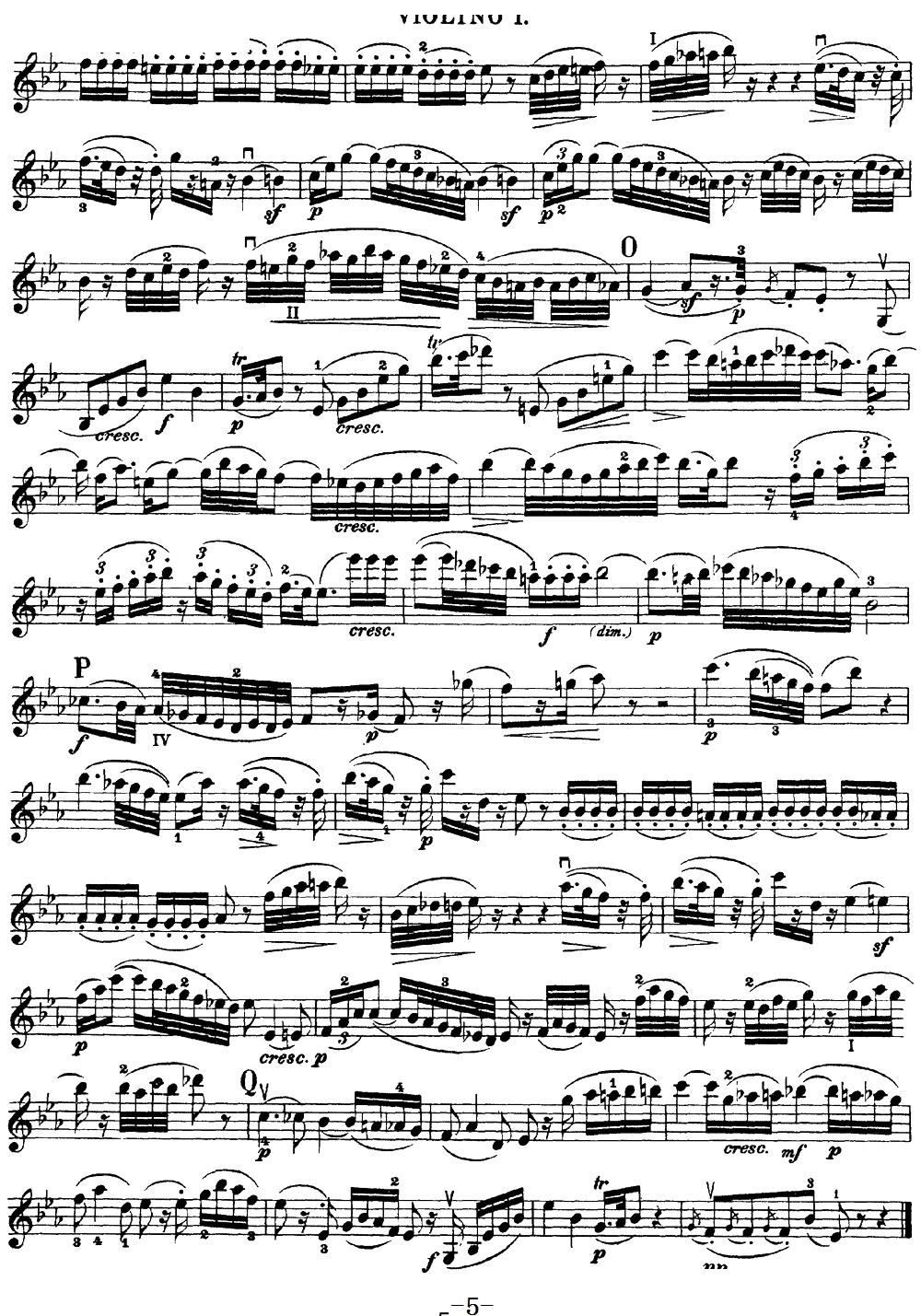 Mozart Quartet No 17 in Bb Major K 458 Violin 1(ʮּ)5