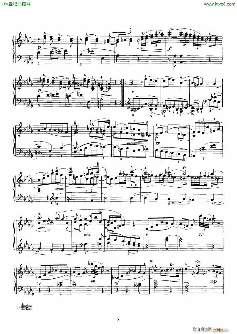 Piano Sonata No 46 in Ab(V)8