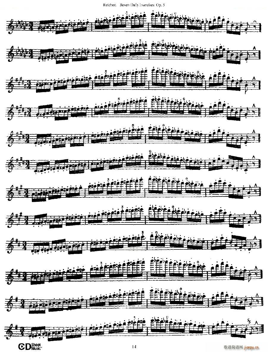 Seven Daily Exercises Op 5 ÿվ Ʒ5̖ ~(ʮּ)14