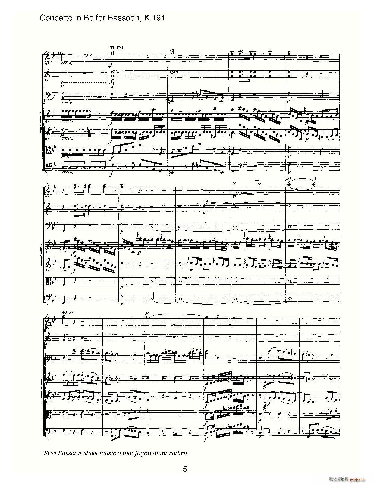 mozart score Ī(V)5