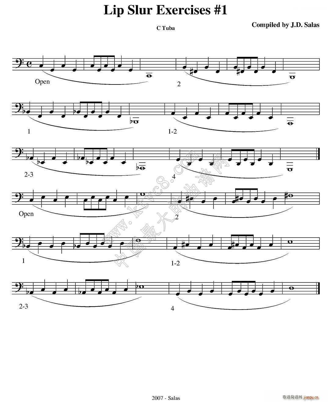 Lip Slur Exercise C Tuba ̖̲x(ʮּ)1