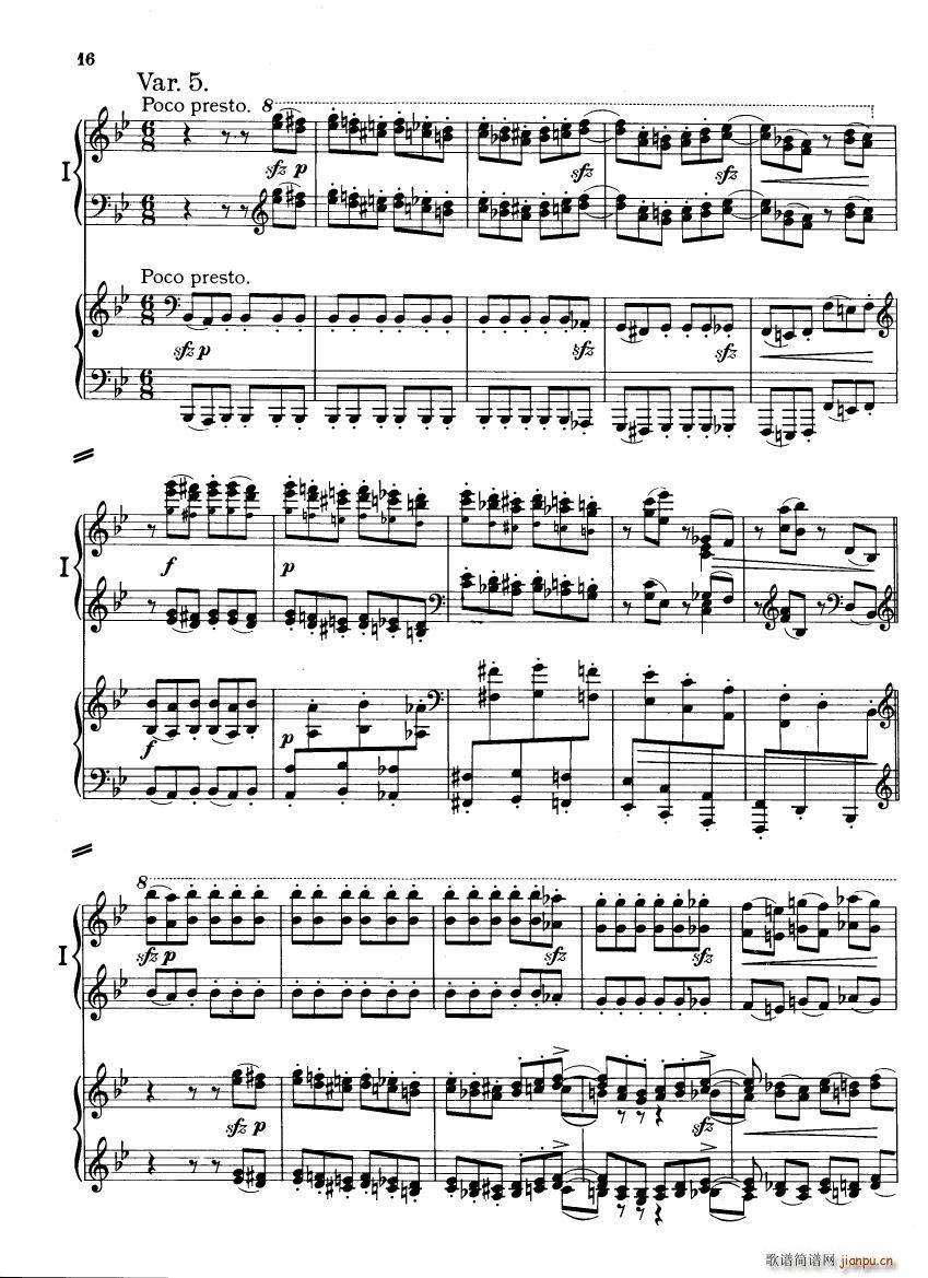 Brahms Variations on a theme by Haydn(V)15