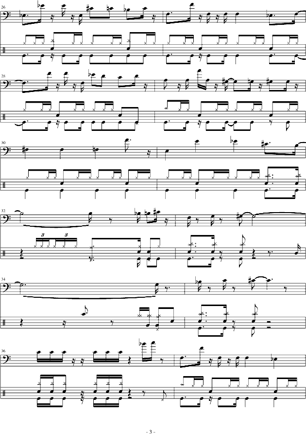 BASS  &   Drums   solo(V)3