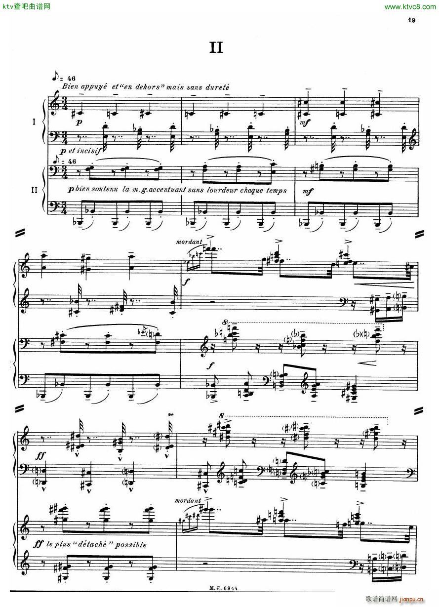 Auric Partita for two pianos(V)19
