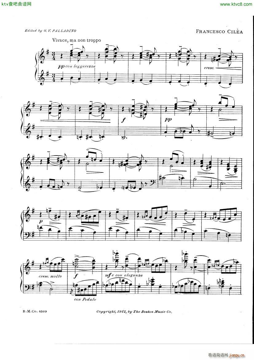 Cilea Francesco Scherzino(V)1