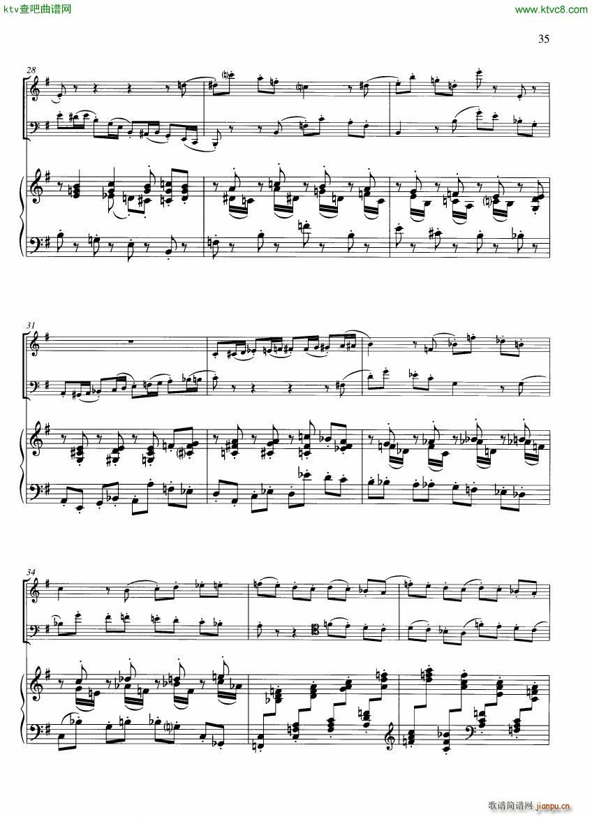Francaix Trio for oboe bassoon and piano (V)8