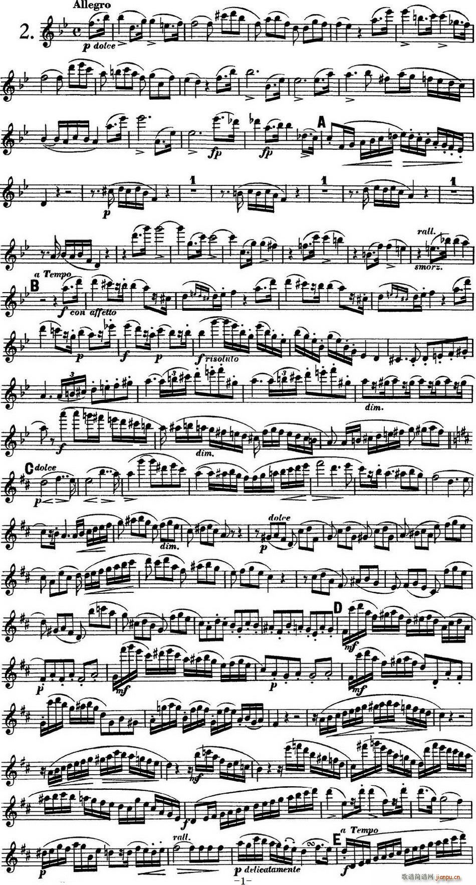 L(chng)ѶOp 39 Flute 1 No 2(ѺV)1