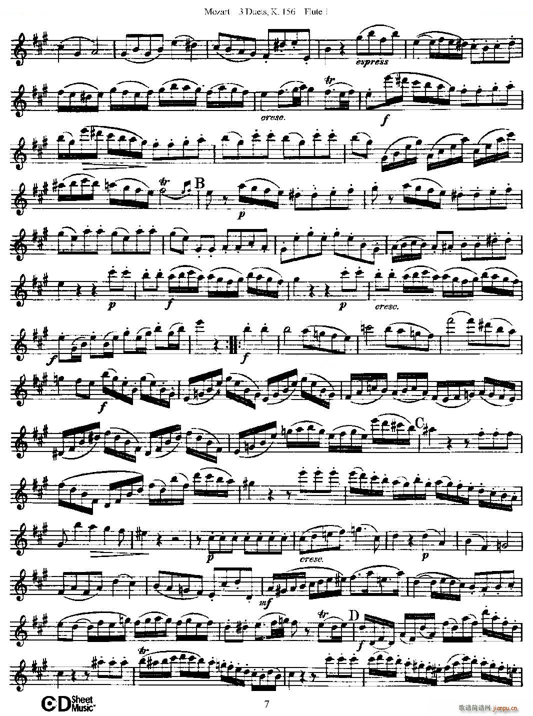 3 Duets K 156 ֮һL(chng)  K156̖ ~(ѺV)7