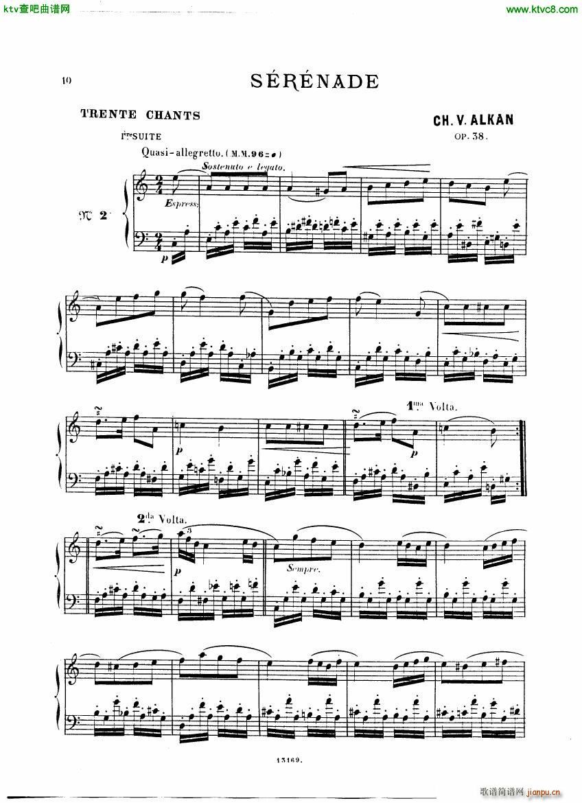 Alkan op 38 Trente Chants(V)10