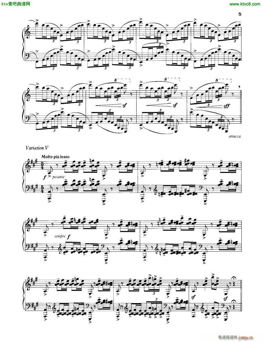 Britten 12 Variations(V)5