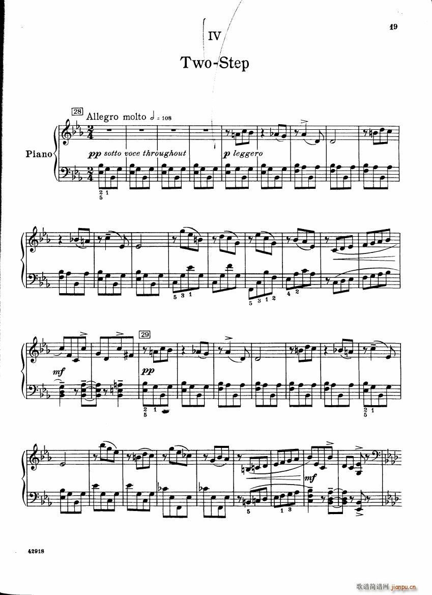 Barber op 28 Souvenirs piano solo(V)19