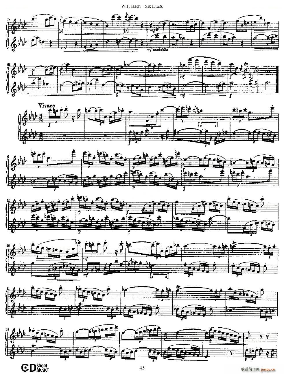 Six Duets ֮ ׶ྚ ~(V)1