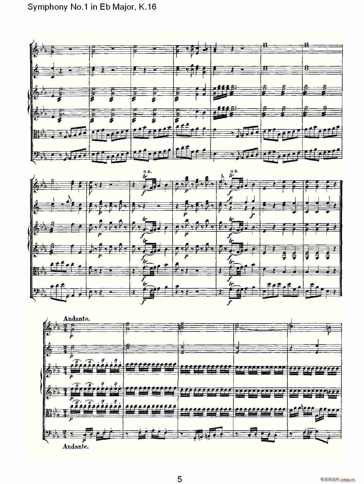 Symphony No.1 in Eb MajorK.16(ʮּ)1