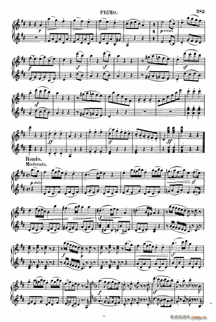 Beethoven op 6 Sonata 2 pno(V)6