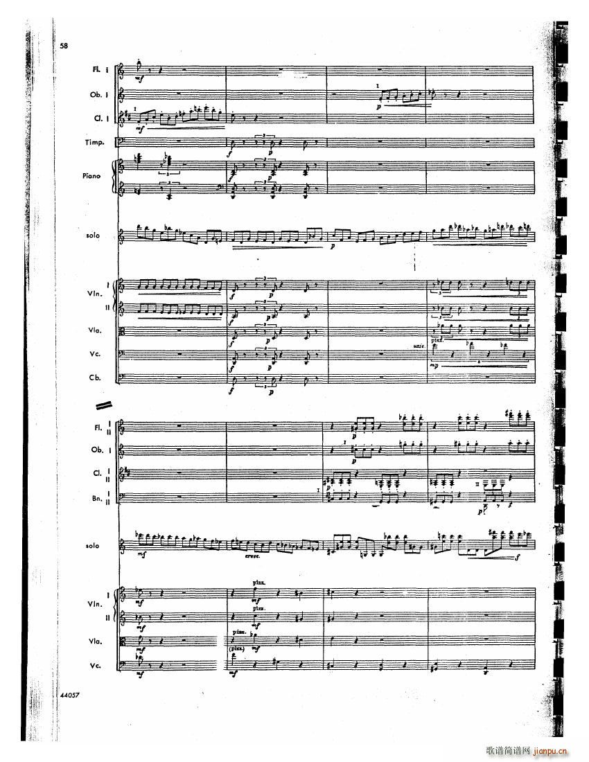 Barber op 14 Violin Concerto Score (V)17