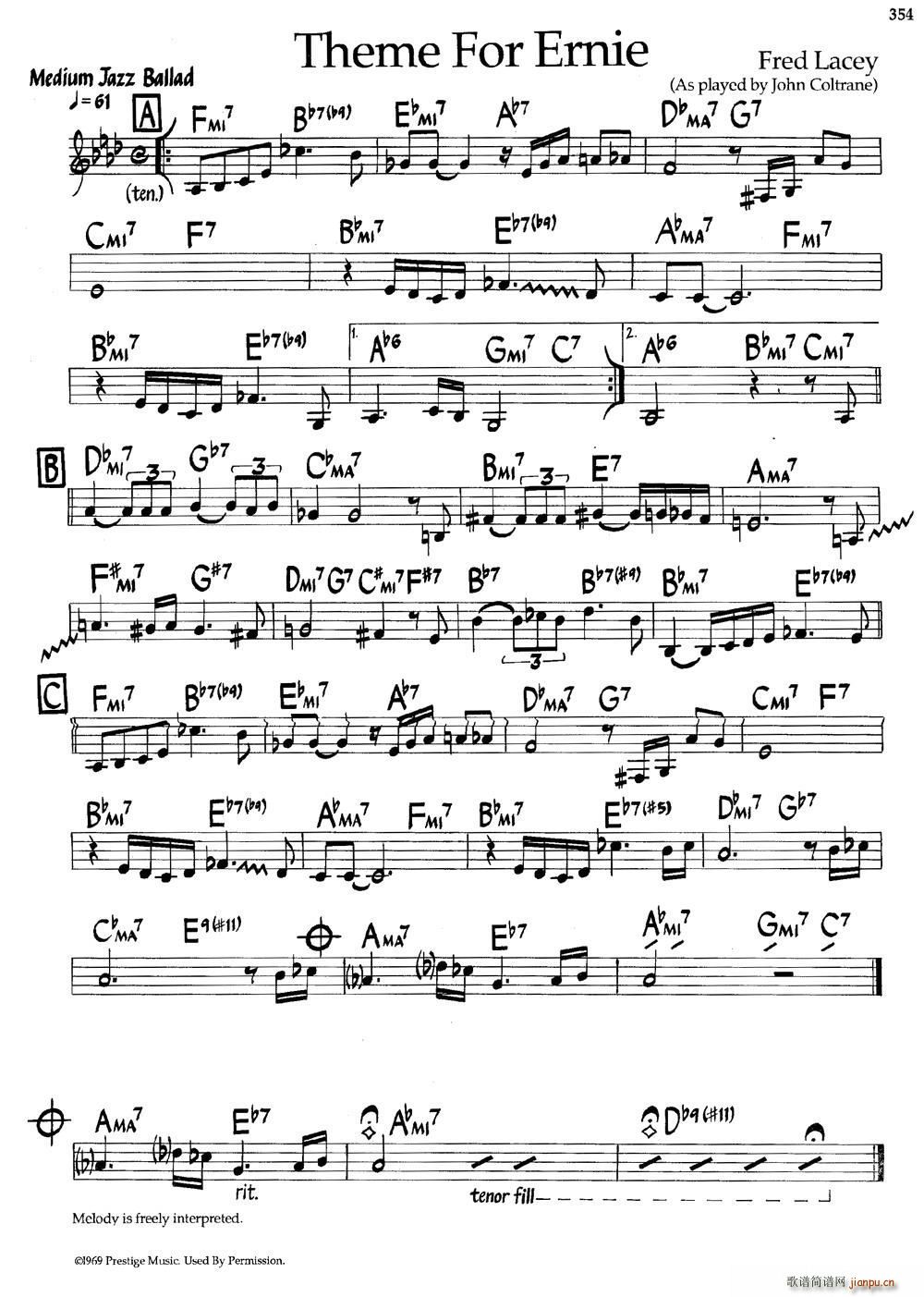 Theme For Ernie ʿ(V)1