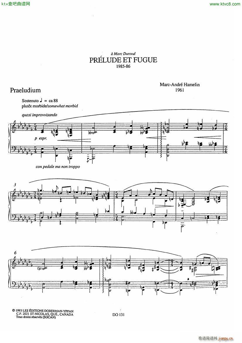 Etude No 12 Prlude et Fugue(V)1