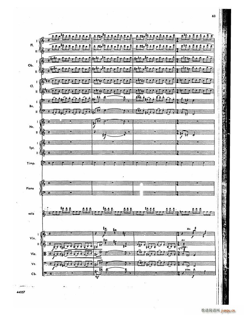 Barber op 14 Violin Concerto Score (V)22