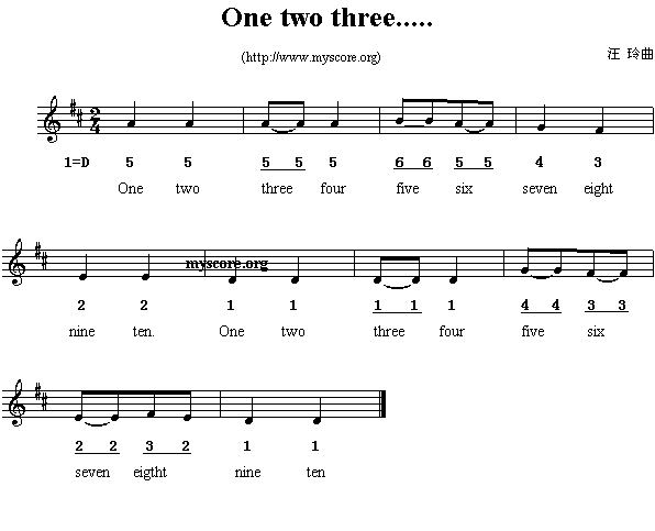 Ӣă裺Onetwothree....()1