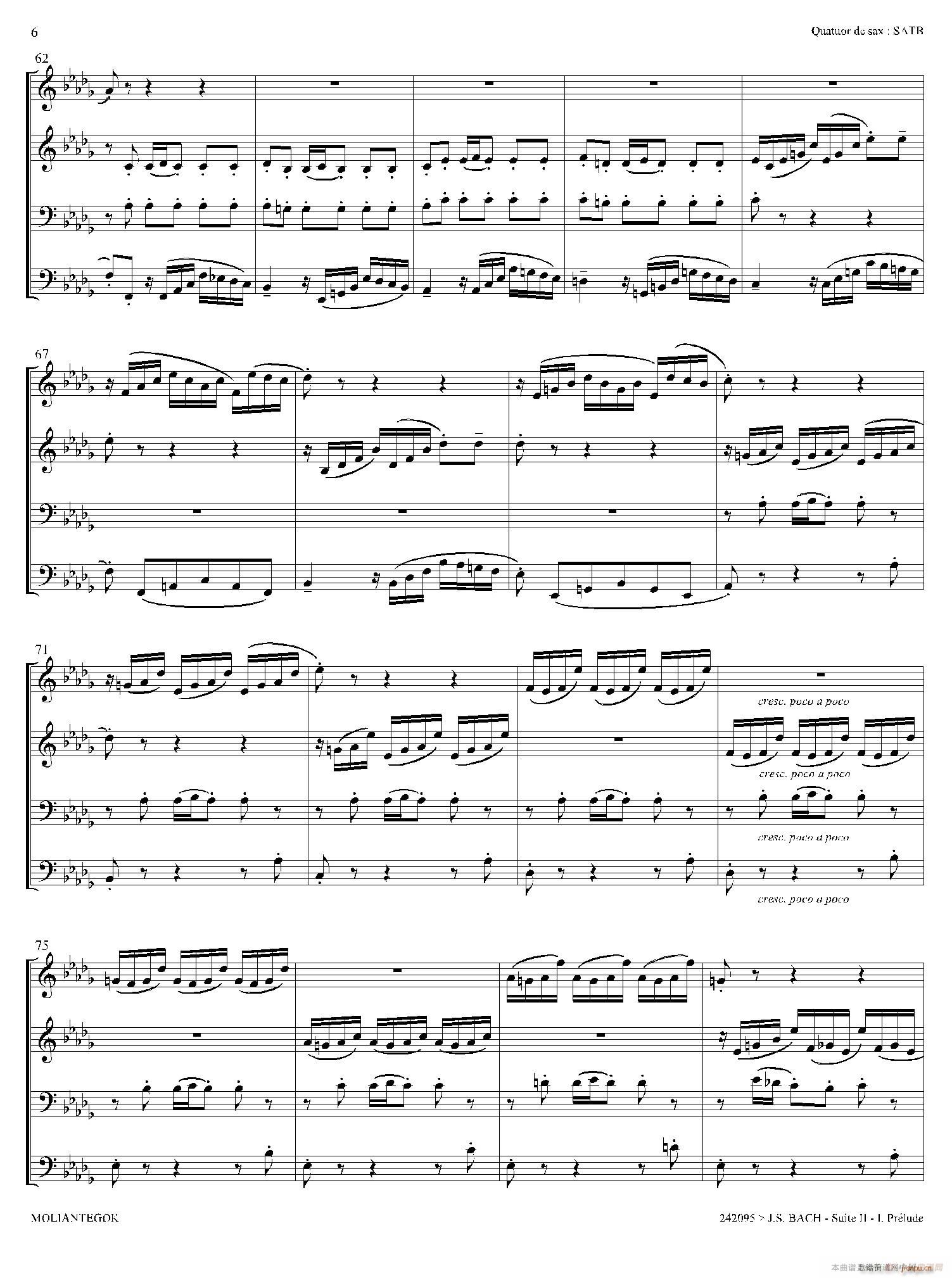 Suite anglaise No 2 BWV 807 M֮ ǰ (V)5