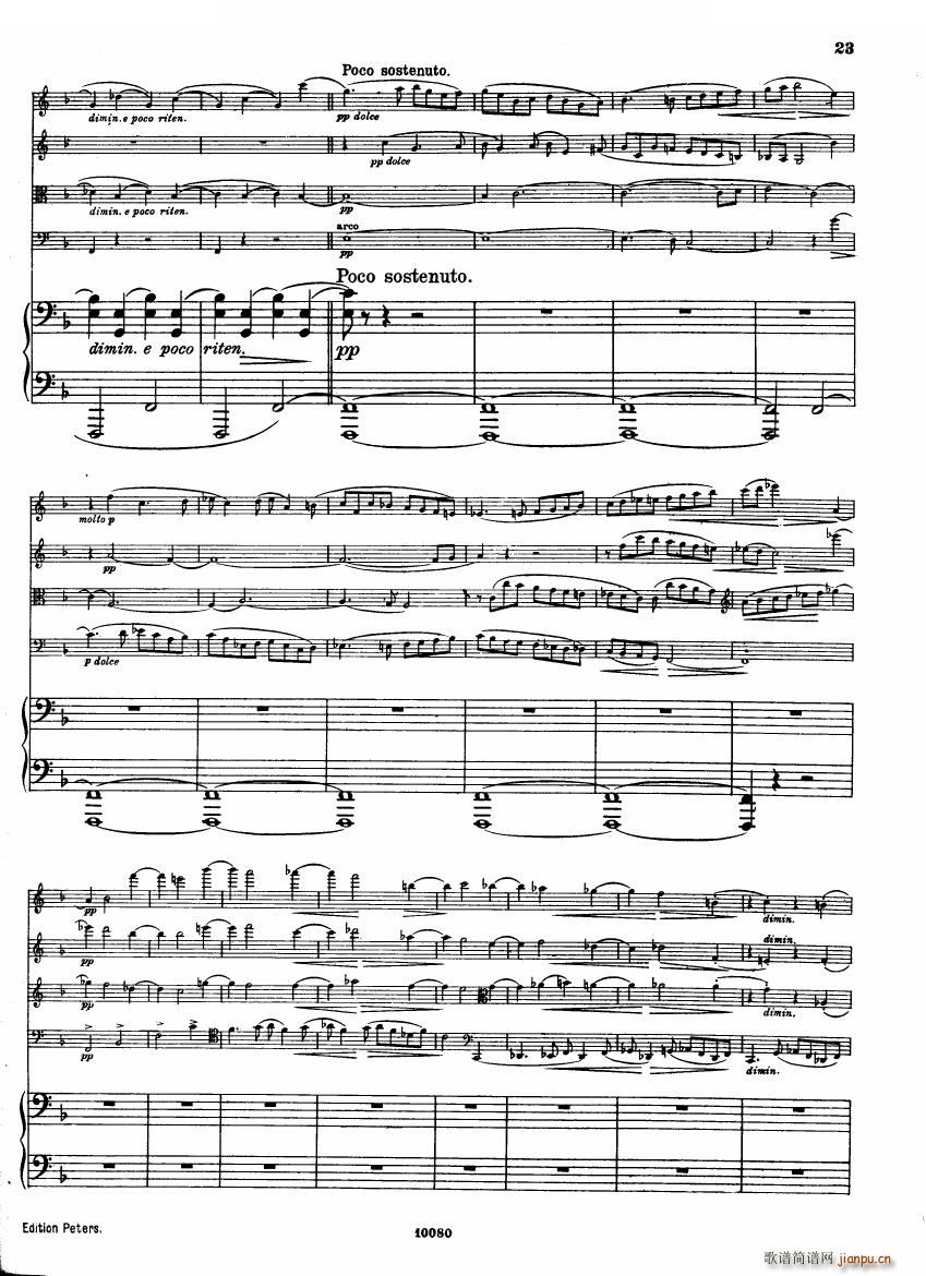 Brahms op 34 Piano Quintet f minor score һ(V)22