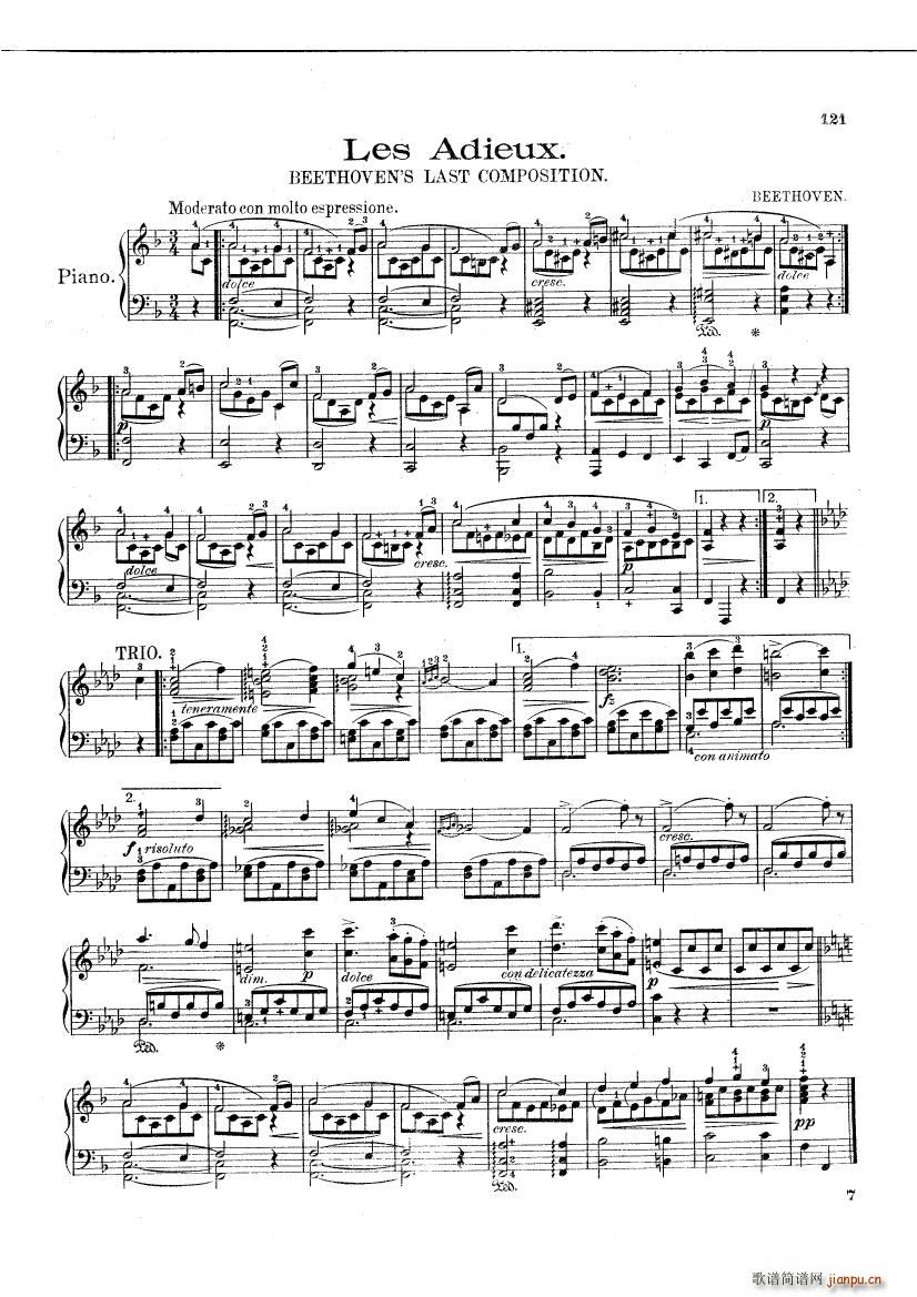 Beethoven Anh 15 Les Adieux fake(V)1