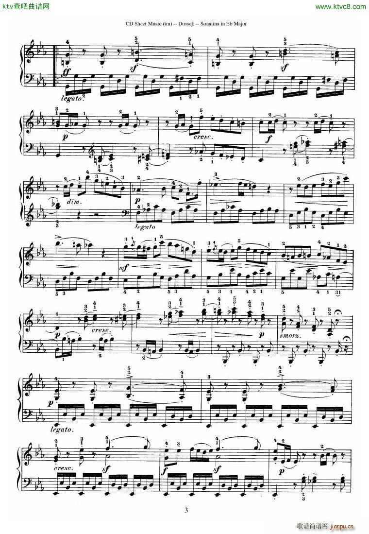 Dussek Sonatina in G Major(V)32
