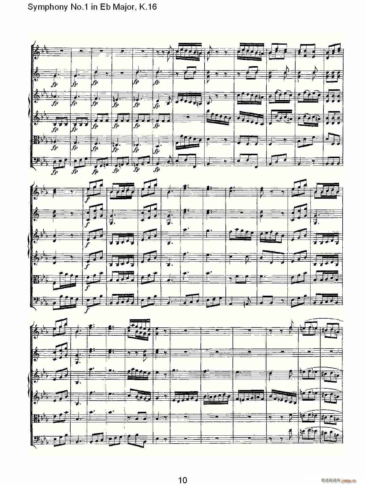 Symphony No.1 in Eb MajorK.16(ʮּ)10