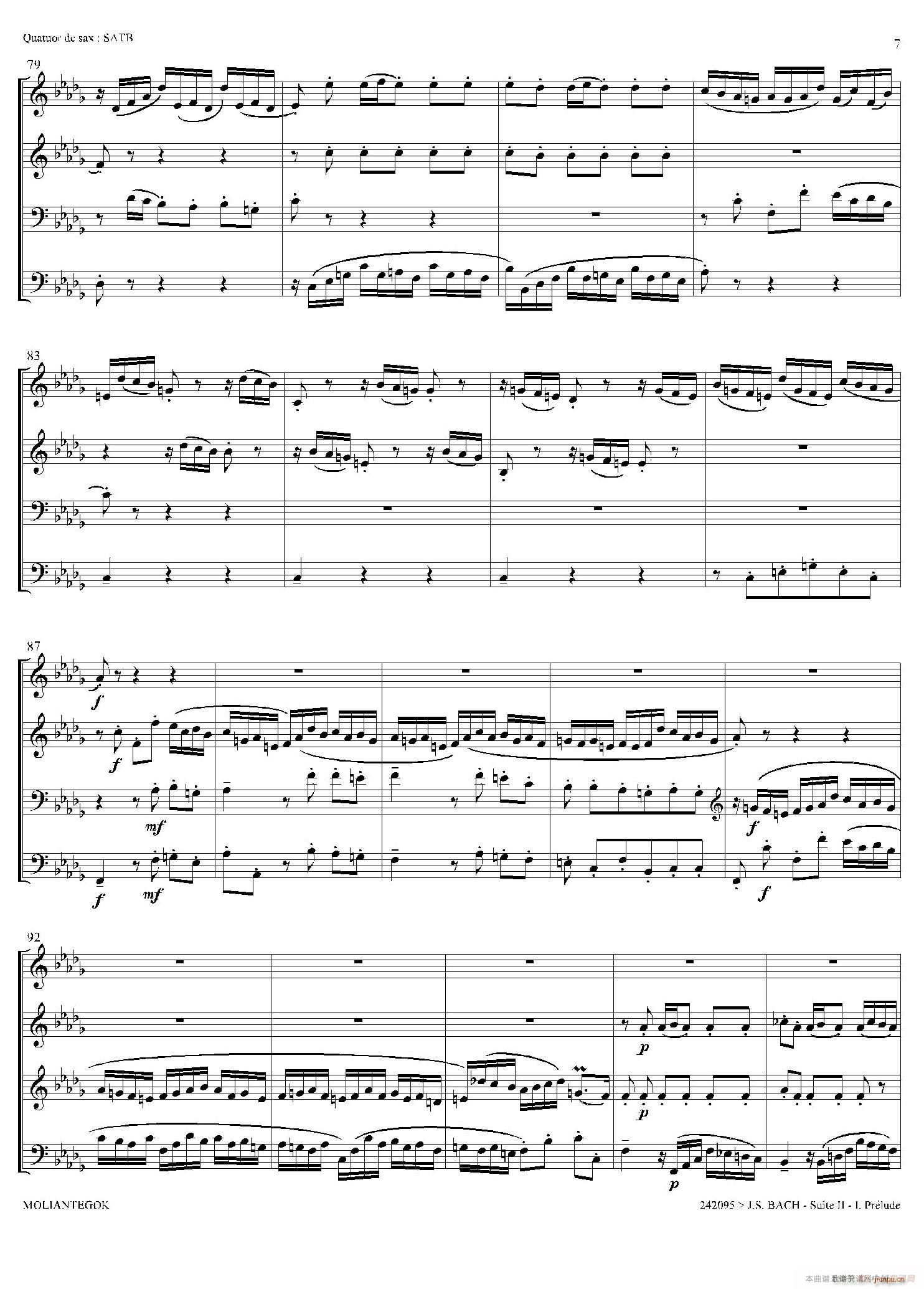 Suite anglaise No 2 BWV 807 M֮ ǰ (V)6