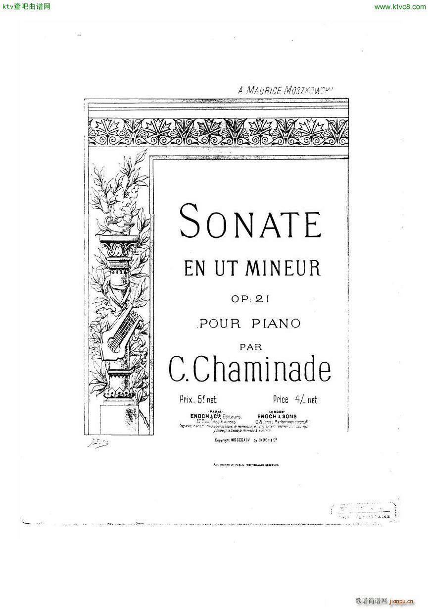 Chaminade 21 PianoSonata(V)1