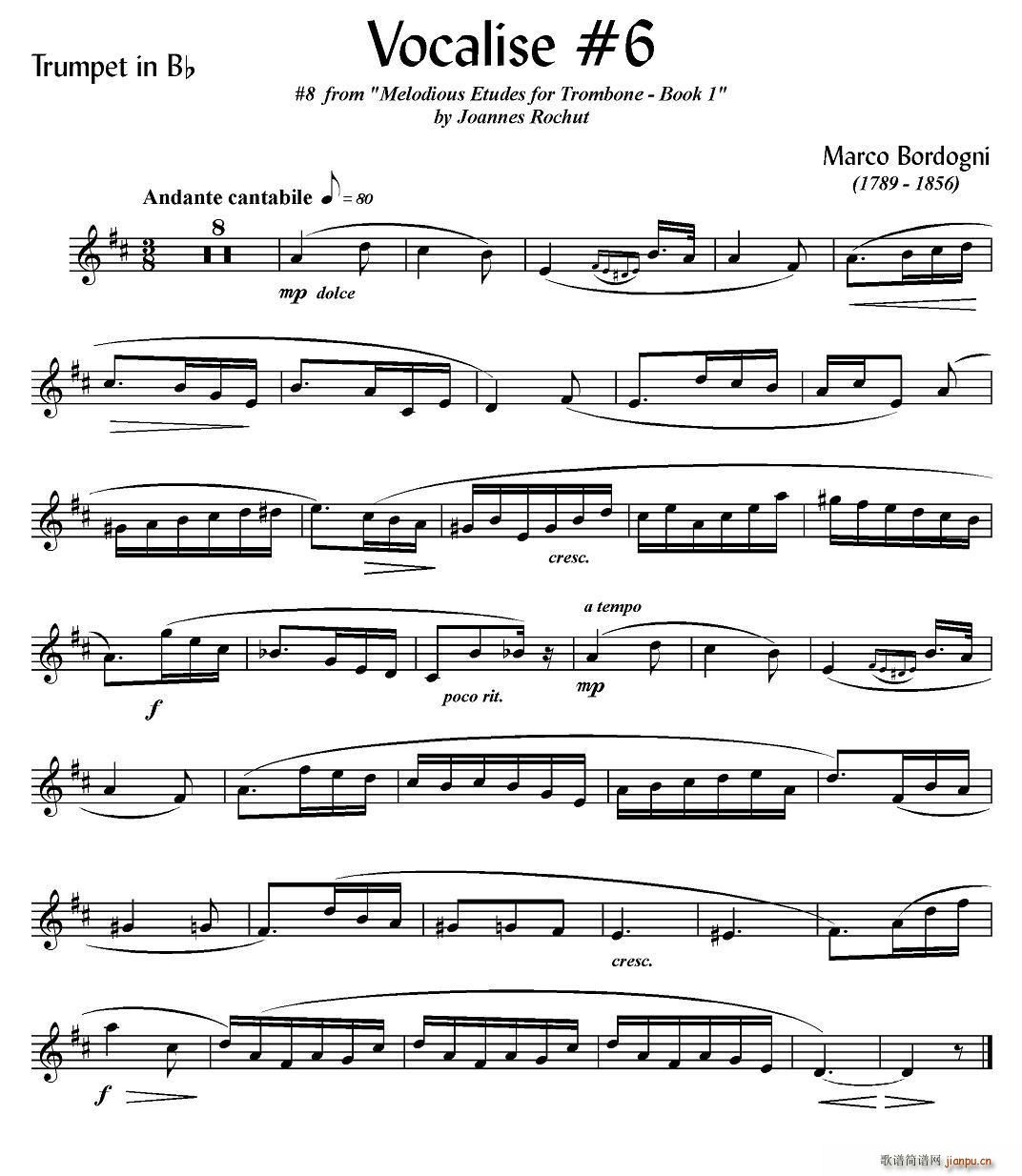 Bordogni Vocalise 6 С̖(ʮ�ּ�����)1