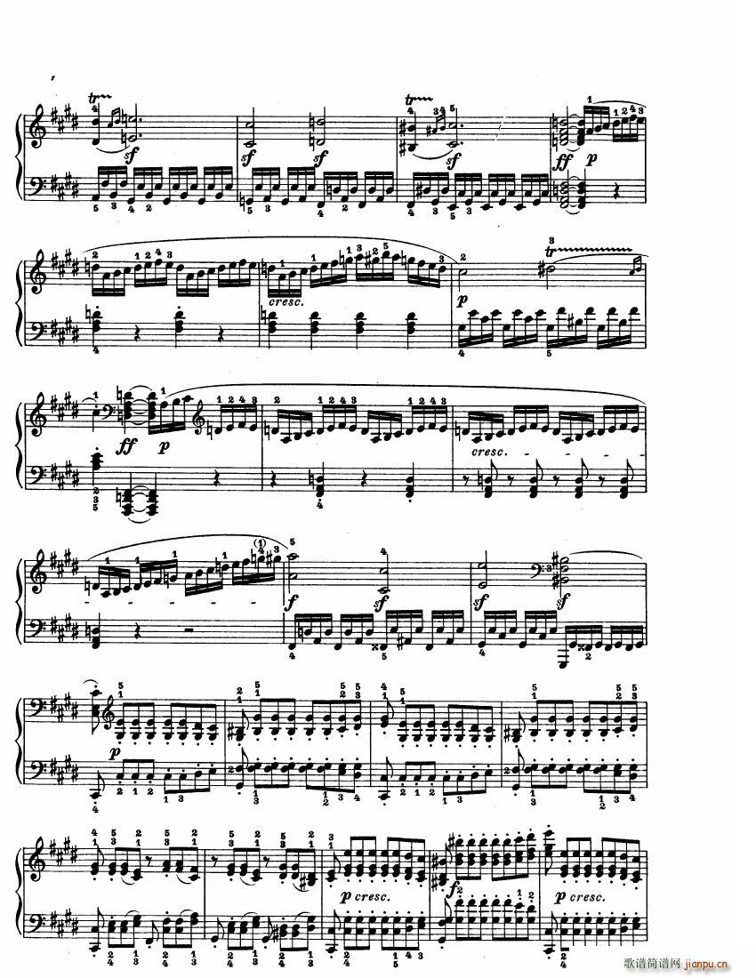 Beethoven op 27 no 2 Piano Sonata Moonlight(V)11