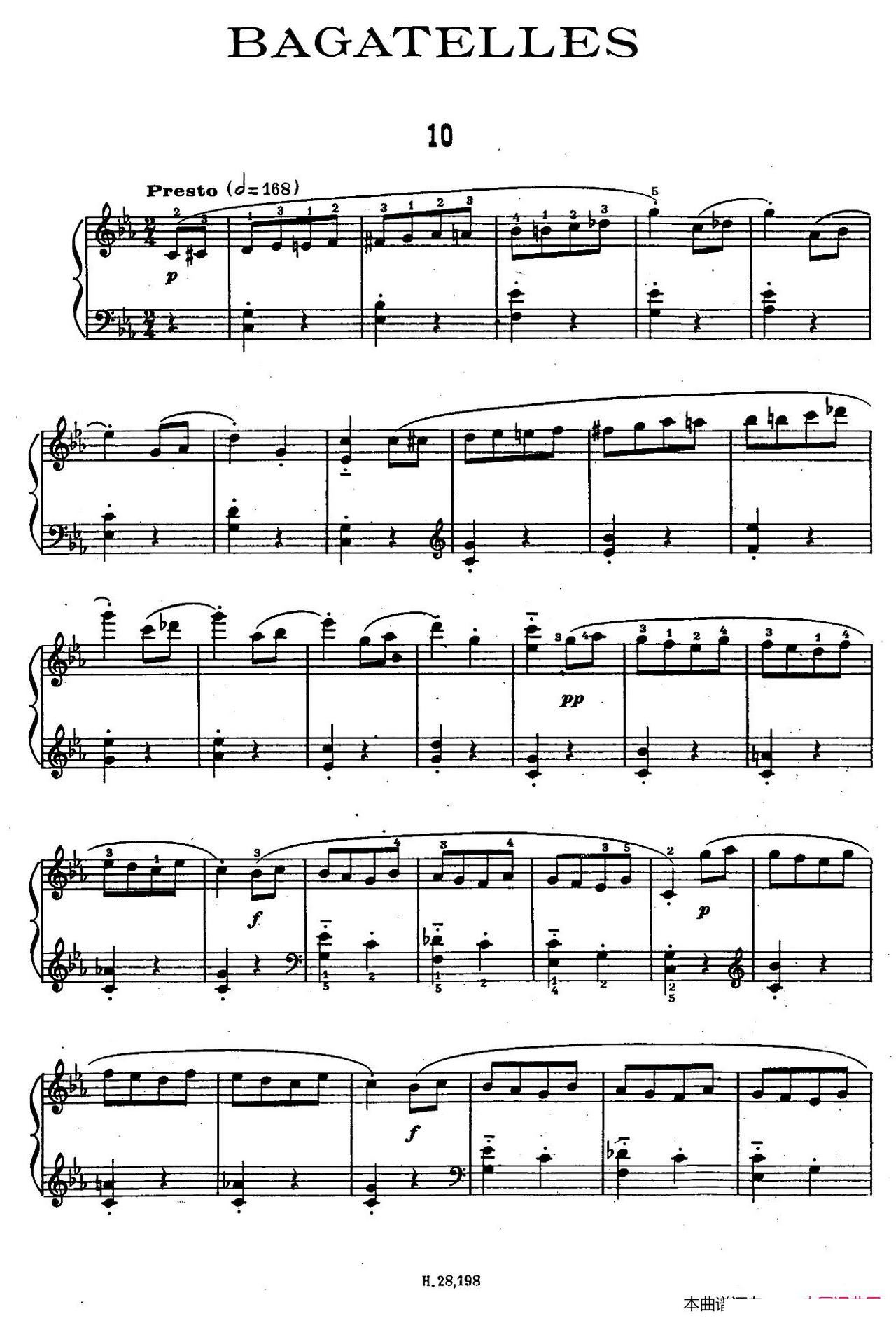 Ten Bagatelles Op 5 10��СƷ 10 cС�{(ʮ�ּ�����)1