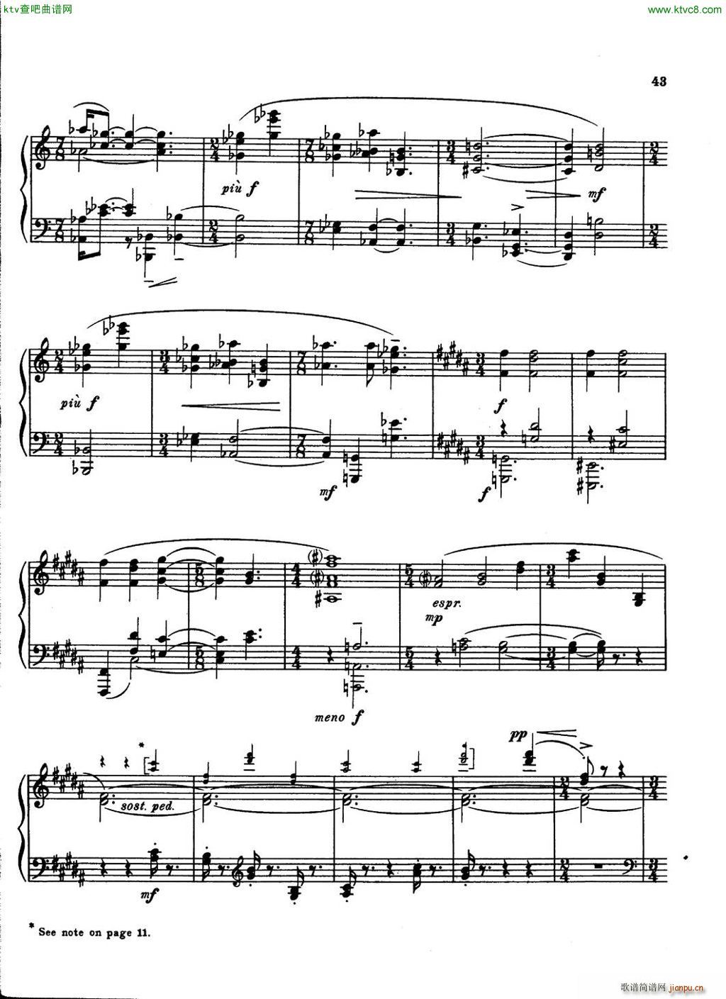 Carter Piano Sonata(V)43