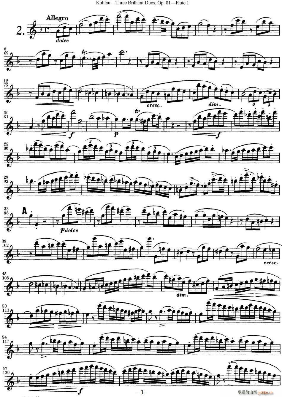L(chng)ѶྚOP 81 Flute 1 NO 2(ѺV)1