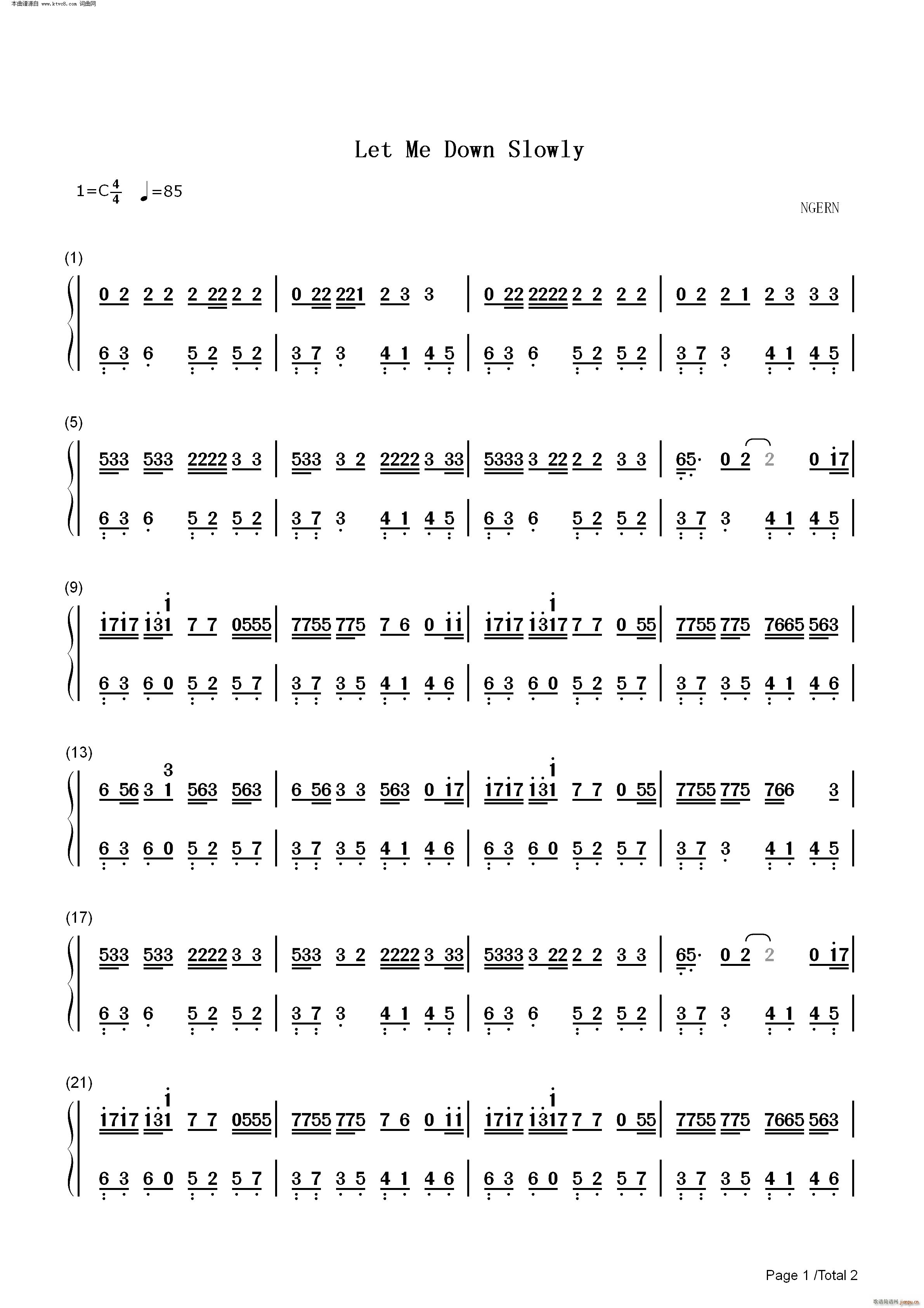 Let Me Down Slowly C{(jin)ΰ(V)3