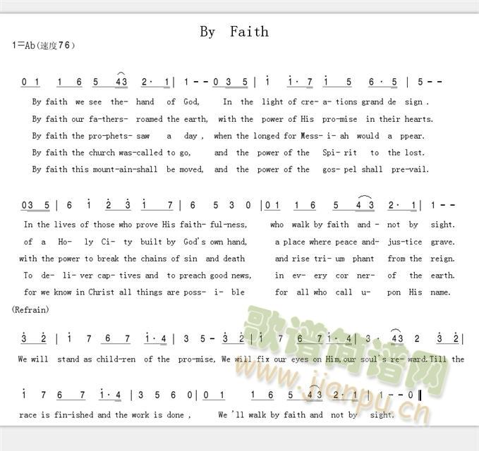 BY  FAITH(ָV)1