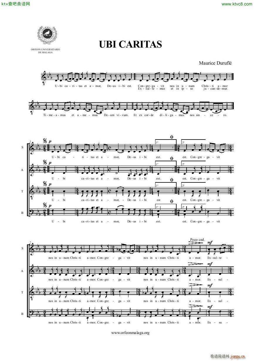 Durufle Ubi Caritas(V)1